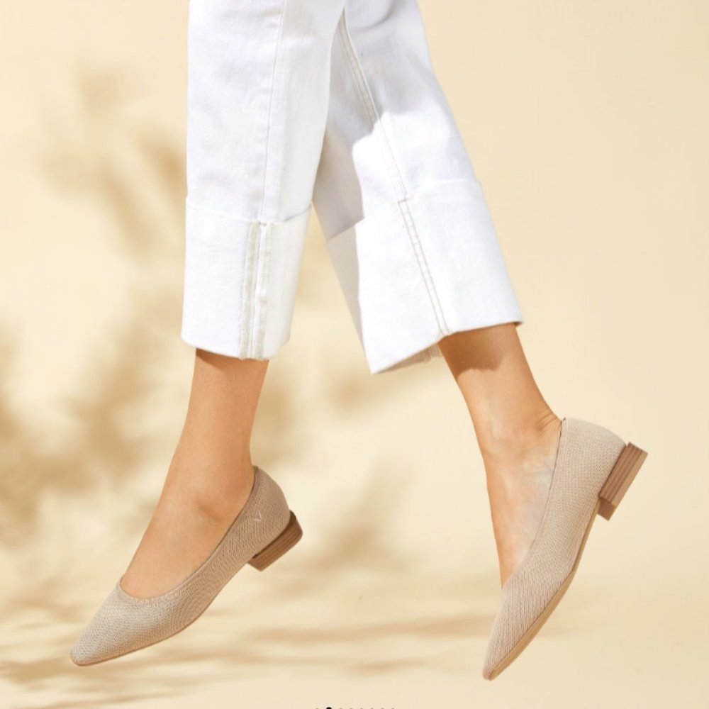 VIVAIA MINNIE Small Square-Toe Heels Almond Size EU(41.5) US (10)